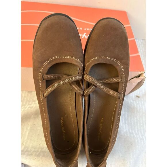 Easy Spirit 9n brown loafers flats - Picture 2 of 6